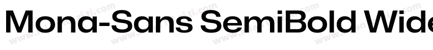 Mona-Sans SemiBold Wide字体转换